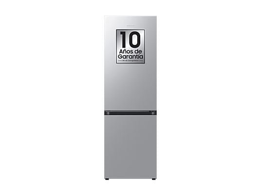 Frigorífico combi - Samsung Smart RB34C602DSA/EF, No Frost, 185.3cm, 344l, Mono Cooling, WiFi, Inox