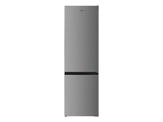 Frigorífico combi - Candy CCH1S518EX, Cíclico, 180 cm, 262 l, Tirador integrado, Puerta reversible, Inox